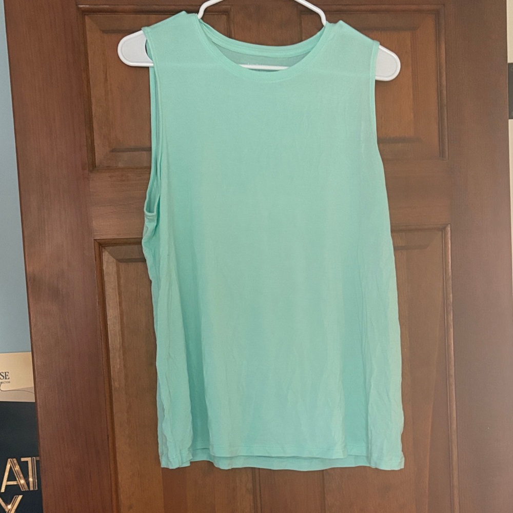 Sleeveless Mint Green Tank Top